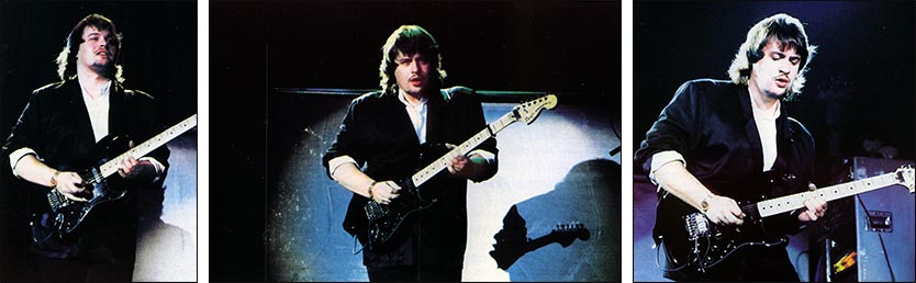 Steve Rothery: Wembley Arena, London - 04.11.1987 - Photos by Stuart James, taken from ''The Web'' - Issue No. 26